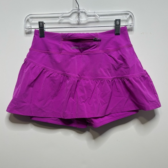 Under Armour HeatGear Skort Women XS Purple Built-In Shorts Running Tennis - Picture 1 of 10